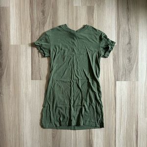 olive t-shirt dress